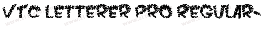 VTC Letterer Pro Regular字体转换